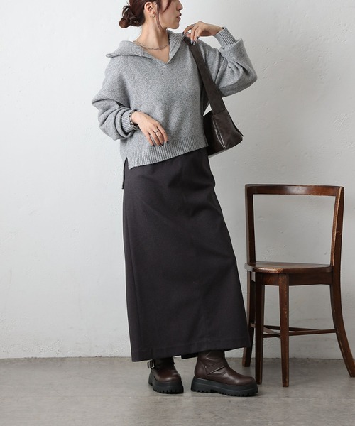 COLONY 2139（コロニートゥーワンスリーナイン）の「ナロースカート（スカート・レディース・チャコールグレー/ブラック/カーキ・FREE）」の22枚目の写真