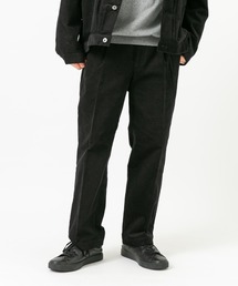 ブラックコーデュロイ スラックス 30 EDWARD'S Hof - コーデュロイ 1タック ストレッチ スラックス