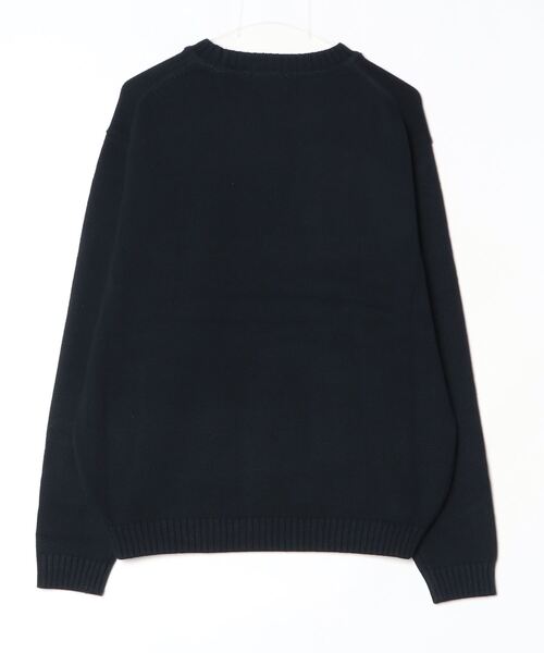 BROKEN BASE(ブロークンベース)の「B Logo Low-Gauge Knit / Bロゴ ローゲージニット(ニット/セーター・メンズ・ネイビー/カーキブラウン・LARGE/MEDIUM)」の15枚目の写真
