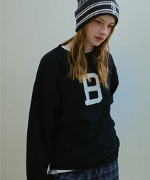 B Logo Low-Gauge Knit / Bロゴ ローゲージニット