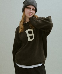 B Logo Low-Gauge Knit / Bロゴ ローゲージニット