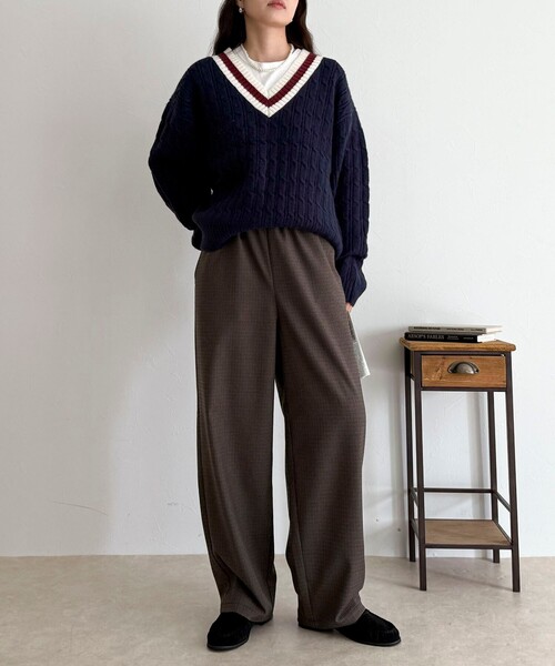 fredy emue(フレディエミュ)の「【GEVACO/ゲバコ】イージーパンツ(その他パンツ・レディース・ベージュ系その他/ブラック系その他/ブラウン系その他・38)」の7枚目の写真