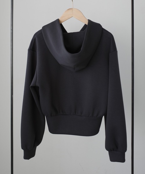 Louere（ルエレ）の「ポンチショートパーカー+スリットマーメイドスカートSET（セットアップ・レディース・ブラウン/チャコール/ネイビー/ブラック/アイボリー・SMALL/MEDIUM/LARGE/X-LARGE）」の22枚目の写真