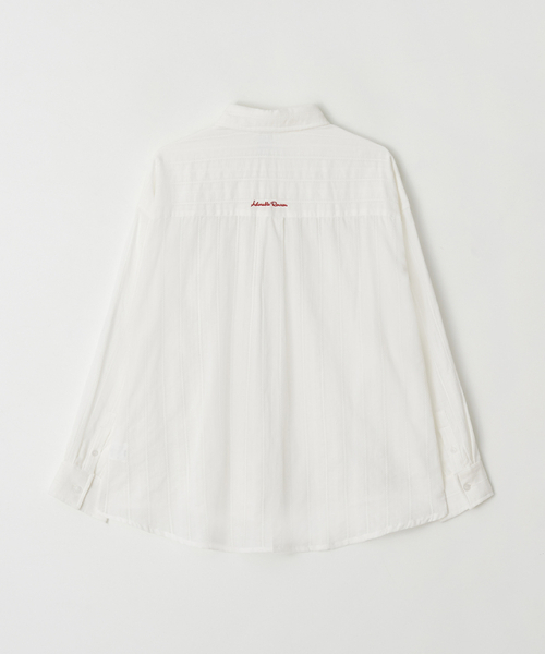 RONRON(ロンロン)の「EYELET STITCH HEART POCKET OVER FIT SHIRT WHITE(シャツ/ブラウス・レディース・その他・FREE)」の8枚目の写真