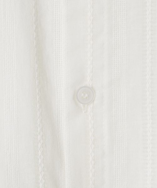 RONRON(ロンロン)の「EYELET STITCH HEART POCKET OVER FIT SHIRT WHITE(シャツ/ブラウス・レディース・その他・FREE)」の5枚目の写真
