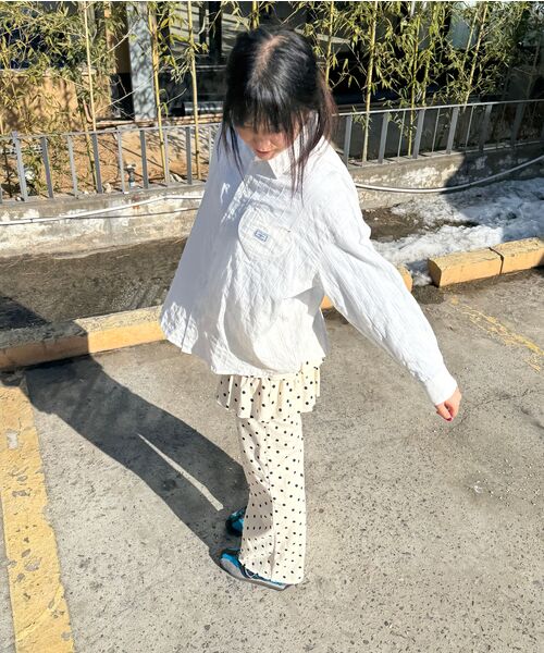 RONRON(ロンロン)の「EYELET STITCH HEART POCKET OVER FIT SHIRT WHITE(シャツ/ブラウス・レディース・その他・FREE)」の2枚目の写真