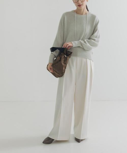 URBAN RESEARCH（アーバンリサーチ）の「FOX混ラメニット（ニット/セーター・レディース・グリーン系その他/ライトグレー/チャコールグレー・FREE）」の9枚目の写真