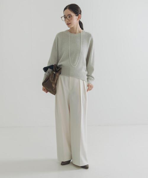 URBAN RESEARCH（アーバンリサーチ）の「FOX混ラメニット（ニット/セーター・レディース・グリーン系その他/ライトグレー/チャコールグレー・FREE）」の10枚目の写真