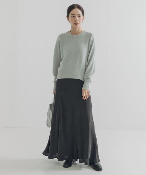 URBAN RESEARCH（アーバンリサーチ）の「FOX混ラメニット（ニット/セーター・レディース・グリーン系その他/ライトグレー/チャコールグレー・FREE）」の20枚目の写真