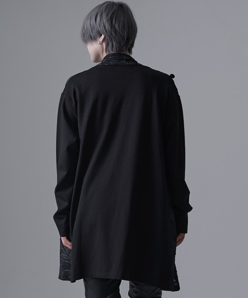 SILVER BULLET（シルバーバレット）の「『CavariA/キャバリア』ドレープカーディガン（カーディガン/ボレロ・メンズ・マルチ/ブラック・L/M）」の8枚目の写真