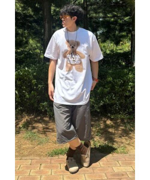 ESCAPEFROM(エスケープフロム)の「ギフトテディベアプリントオーバーサイズ半袖Tシャツホワイト(Tシャツ/カットソー・レディース・その他・SMALL/MEDIUM/LARGE)」の3枚目の写真