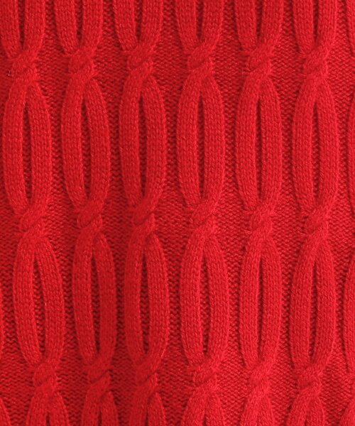 SHOO・LA・RUE（シューラルー）の「【洗濯機可／毛玉レス】シンプルケーブル柄ニット（ニット/セーター・レディース・グリーン/ホワイト/チャコールグレー/ベージュ/イエロー/レッド系1・04/03/02/01）」の16枚目の写真