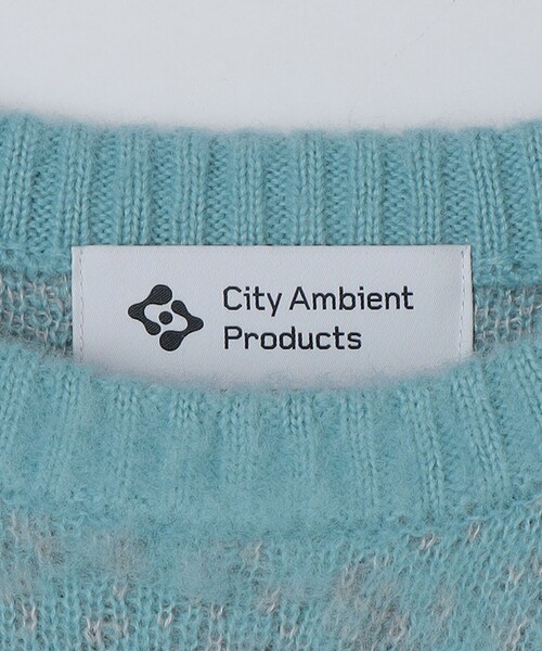 City Ambient Products(シティアンビエントプロダクツ)の「City Ambient Products: グラデーション シャギー クルーネック ニット(ニット/セーター・メンズ・クリアレッド/オリーブ/ライトブルー・SMALL/MEDIUM/LARGE)」の10枚目の写真
