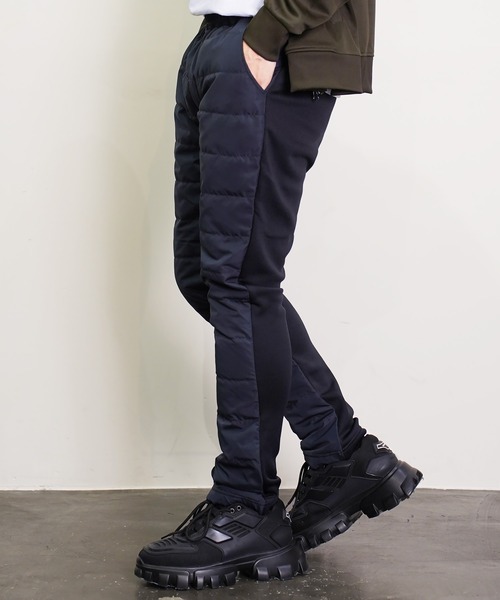 (Never) Acquiesce(ネバーアクイース)の「軽量ダウンスキニーパンツ(その他パンツ・メンズ・チャコールグレー/ブラック/ライトグレー/ネイビー/カモフラージュ・MEDIUM/LARGE/X-LARGE)」の13枚目の写真