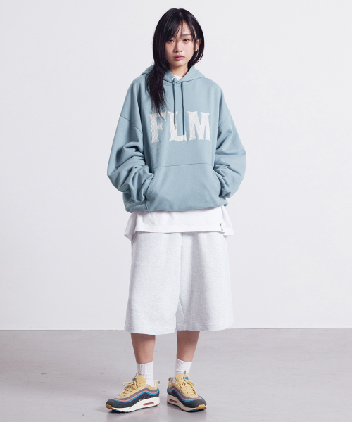 F.ILLUMINATE(フィルミネイト)の「FLM スティッチロゴフードパーカー - ブラック(パーカー・レディース・その他・SMALL/MEDIUM/LARGE)」の7枚目の写真