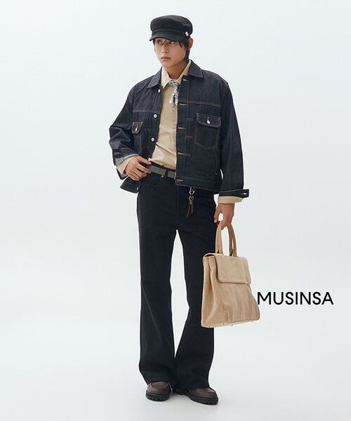MUSINSA STANDARD（ムシンサスタンダード）の「セルビジデニムトラッカージャケット2 [ディープインディゴ]（デニムジャケット・メンズ・その他・MEDIUM/LARGE/X-LARGE/XX-LARGE）」の13枚目の写真