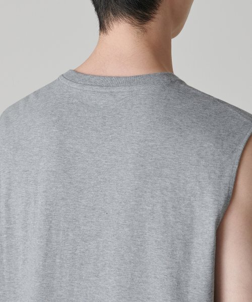 MUSINSA STANDARD（ムシンサスタンダード）の「[クールタンダード] リラックスドスリーブレストップ [ミディアムグレー]（Tシャツ/カットソー・メンズ・その他・SMALL/LARGE/X-LARGE/XX-LARGE/XXX-LARGE/MEDIUM）」の10枚目の写真