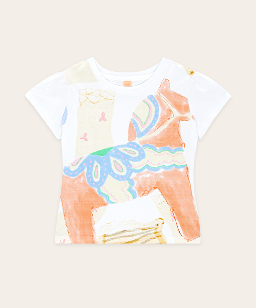 SINOON(シヌーン)の「Big Pony Toy Puff T-Shirt (White)(Tシャツ/カットソー・レディース・ホワイト・SMALL/MEDIUM)」の4枚目の写真