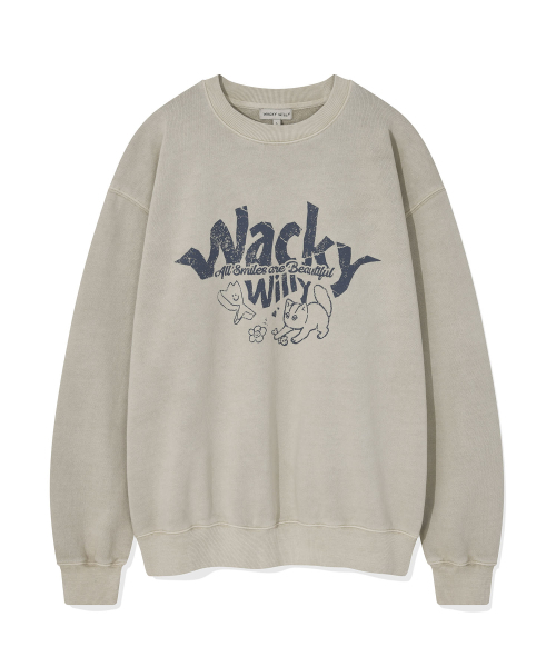 Wacky WiLLy(ワッキーウィリー)の「キキレオタイポグラフィック スウェット エクリュ(スウェット・レディース・その他・LARGE/SMALL)」の2枚目の写真