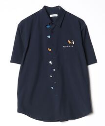 Design Tshirts Store graniph（デザイン　ティーシャツ　ストア　グラニフ）の「刺繍半袖シャツ（シャツ/ブラウス）」