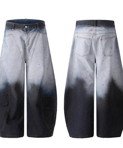 I.O.E(アイオイ)の「グラデーションワイドデニムパンツ(デニムパンツ・レディース・グレー・SMALL/MEDIUM/LARGE)」の9枚目の写真