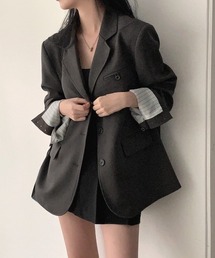 シングルブレストスーツジャケット