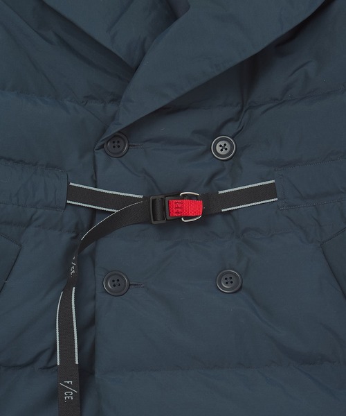 F/CE. (エフシーイー)の「(F/CE.)RECYCLE DOWN OVERLAY SHAL COLLAR COAT(ダウンジャケット/コート・レディース・ブラック/ネイビー・S)」の9枚目の写真