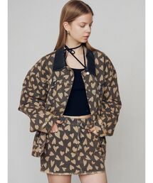 EMODA | ワイドオーバーデニムブルゾン(ブルゾン)