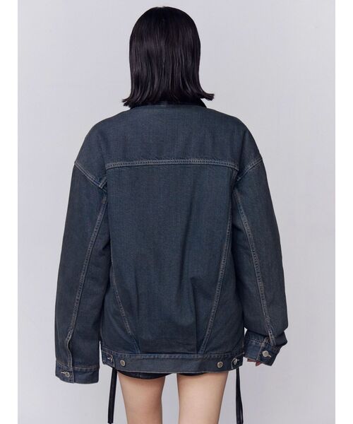 EMODA（エモダ）の「ワイドオーバーデニムブルゾン（ブルゾン・レディース・インディゴブルー/ブルー/ベージュ・FREE）」の19枚目の写真