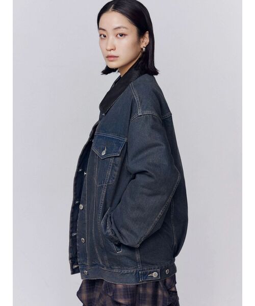 EMODA（エモダ）の「ワイドオーバーデニムブルゾン（ブルゾン・レディース・インディゴブルー/ブルー/ベージュ・FREE）」の22枚目の写真