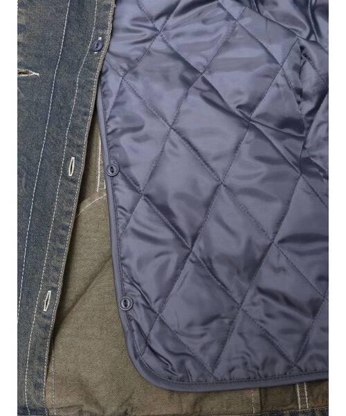 EMODA（エモダ）の「ワイドオーバーデニムブルゾン（ブルゾン・レディース・インディゴブルー/ブルー/ベージュ・FREE）」の8枚目の写真