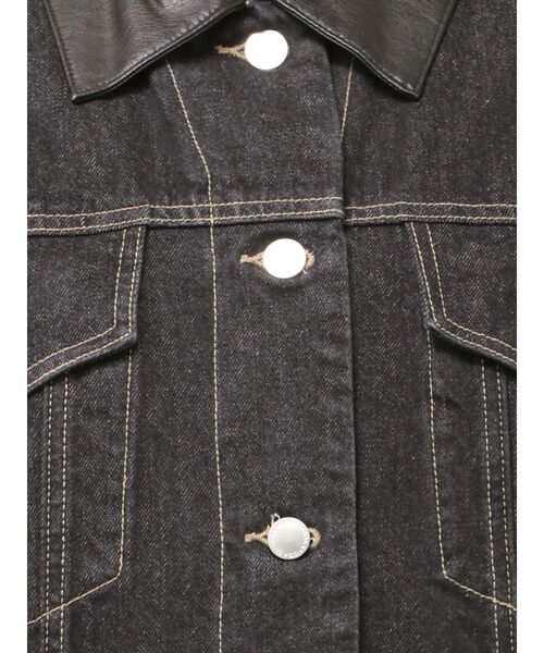 EMODA（エモダ）の「ワイドオーバーデニムブルゾン（ブルゾン・レディース・インディゴブルー/ブルー/ベージュ・FREE）」の6枚目の写真