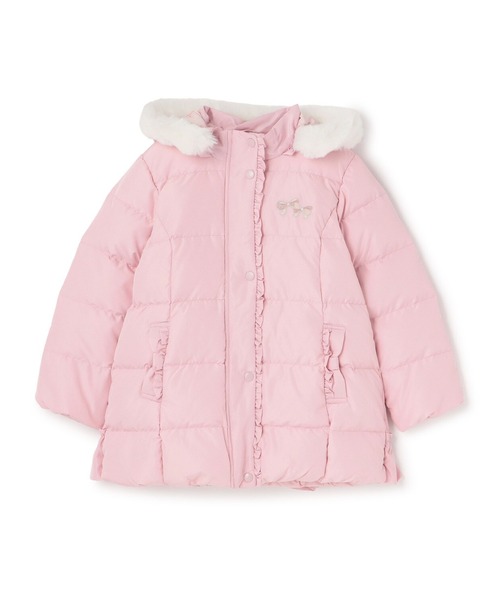 KP（ケーピー）の「ベロアリボン付きダウンコート(140-160cm)（ダウン