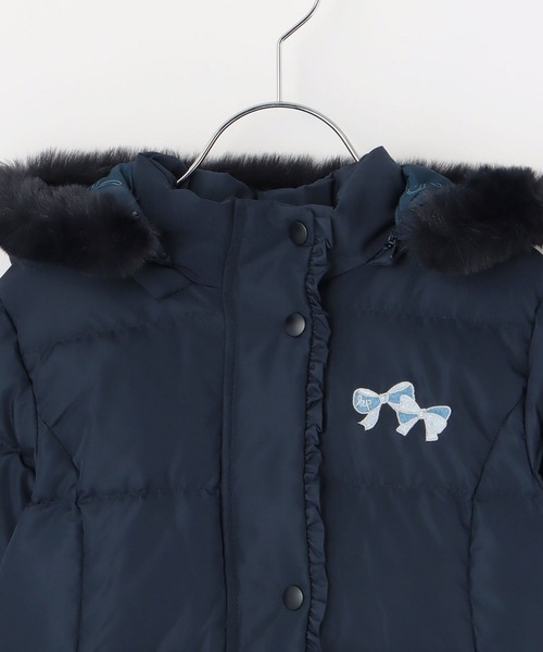 KP（ケーピー）の「ダウンコート（ダウンジャケット/コート・キッズ・ネイビー/ライトピンク・120cm/130cm/140cm/150cm/160cm）」の5枚目の写真