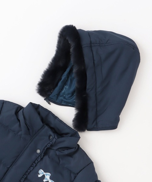 KP（ケーピー）の「ダウンコート（ダウンジャケット/コート・キッズ・ネイビー/ライトピンク・120cm/130cm/140cm/150cm/160cm）」の6枚目の写真