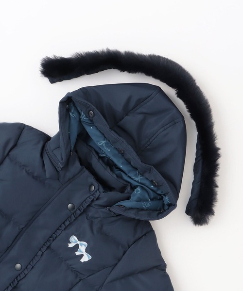 KP（ケーピー）の「ダウンコート（ダウンジャケット/コート・キッズ・ネイビー/ライトピンク・120cm/130cm/140cm/150cm/160cm）」の7枚目の写真