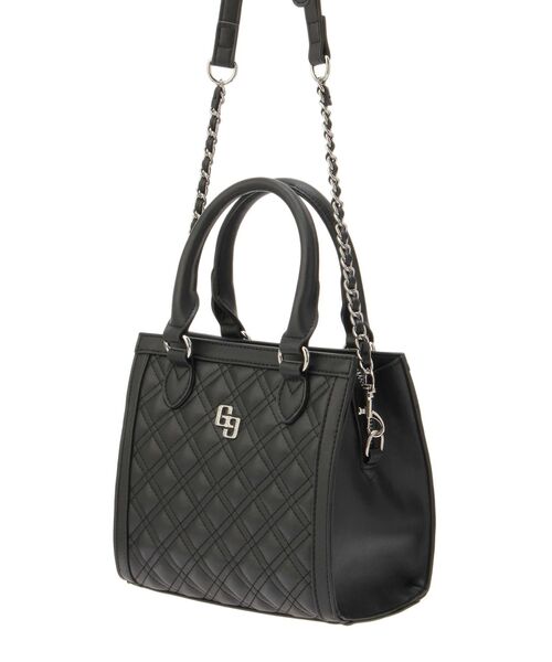 GYDA（ジェイダ）の「GGストーンキルティングBOX BAG（ショルダーバッグ・レディース・アイボリー/ブラック・FREE）」の11枚目の写真