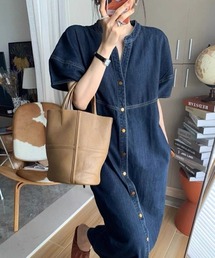 Gs（ジーエス）の「半袖ワンピース（ワンピース）」