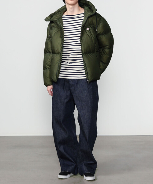 DANTON | ナイロンリップストップ ダウンフードジャケット MEN（ダウン