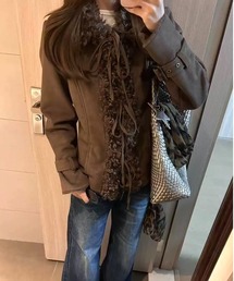 Mayree（メイリー）の「【LAMPOON】フェイクムートンリボンジャケット（その他アウター）」