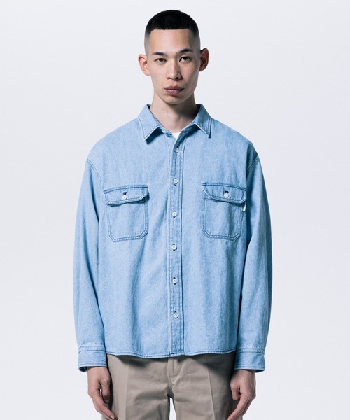 ROTTWEILER（ロットワイラー）の「R9 DENIM　SHIRT（シャツ/ブラウス・メンズ・ブラック/インディゴブルー・S/M/L/XL）」の2枚目の写真