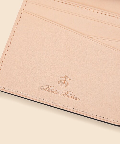 BROOKS BROTHERS（ブルックスブラザーズ）の「カウレザー　BB#1ストライプ　2フォールドウォレット（財布・メンズ・ブルー/ネイビー・ONE SIZE）」の4枚目の写真