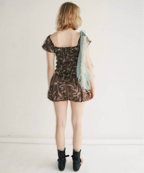 musubore(ムスボレ)の「jelly fish suede toe bag / フリンジスェードトートバッグ(トートバッグ・レディース・グレー/グリーン/ピンク/カーキ・FREE)」の19枚目の写真