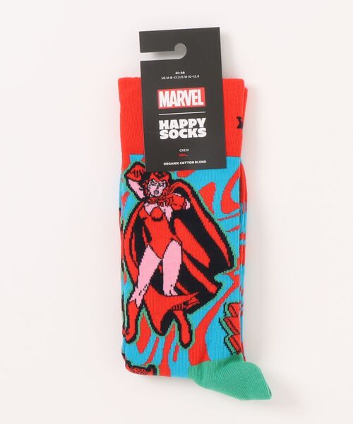 Happy Socks(ハッピーソックス)の「MARVEL Avengers Scarlet Witch Sock / マーベル アベンジャーズ スカーレット・ウィッチ(ソックス/靴下・メンズ・マルチ・41/36)」の3枚目の写真