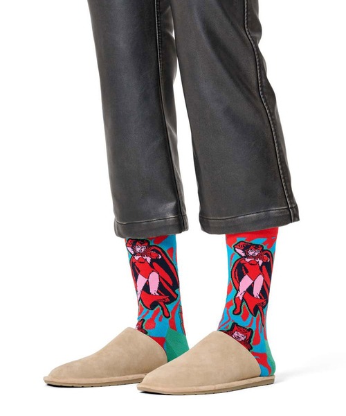 Happy Socks(ハッピーソックス)の「MARVEL Avengers Scarlet Witch Sock / マーベル アベンジャーズ スカーレット・ウィッチ(ソックス/靴下・メンズ・マルチ・41/36)」の2枚目の写真
