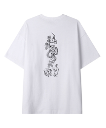 LEATHERY（レザリー）の「ドラッグオンオーバーサイズ半袖Tシャツ[ホワイト]（Tシャツ/カットソー）」