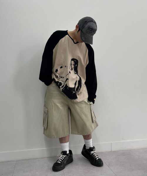 MAINBOOTH(メインブース)の「Vintage Cargo Denim Shorts(GRAY)(その他パンツ・レディース・その他・2/3/1)」の4枚目の写真