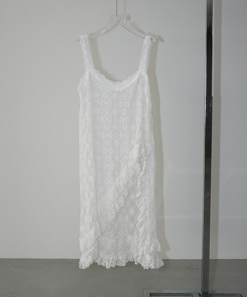 chuclla(チュクラ)の「レースレイヤード キャミワンピース chw26s014(ワンピース・レディース・ホワイト・FREE)」の12枚目の写真
