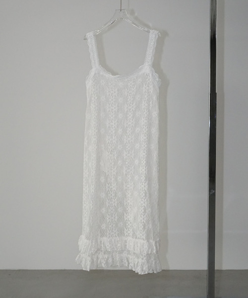 chuclla(チュクラ)の「レースレイヤード キャミワンピース chw26s014(ワンピース・レディース・ホワイト・FREE)」の13枚目の写真