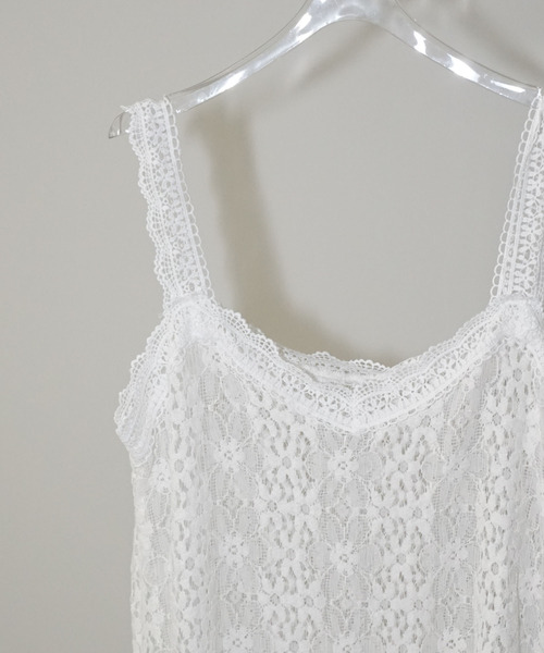chuclla(チュクラ)の「レースレイヤード キャミワンピース chw26s014(ワンピース・レディース・ホワイト・FREE)」の14枚目の写真